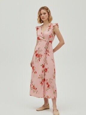 🏷️Monteau Girl Floral-Print Maxi Romper Size 10
